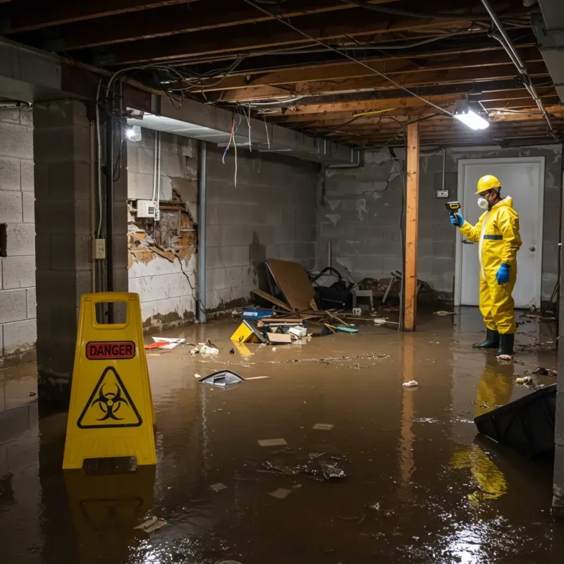 Flooded Basement Electrical Hazard in Moapa Town, NV Property